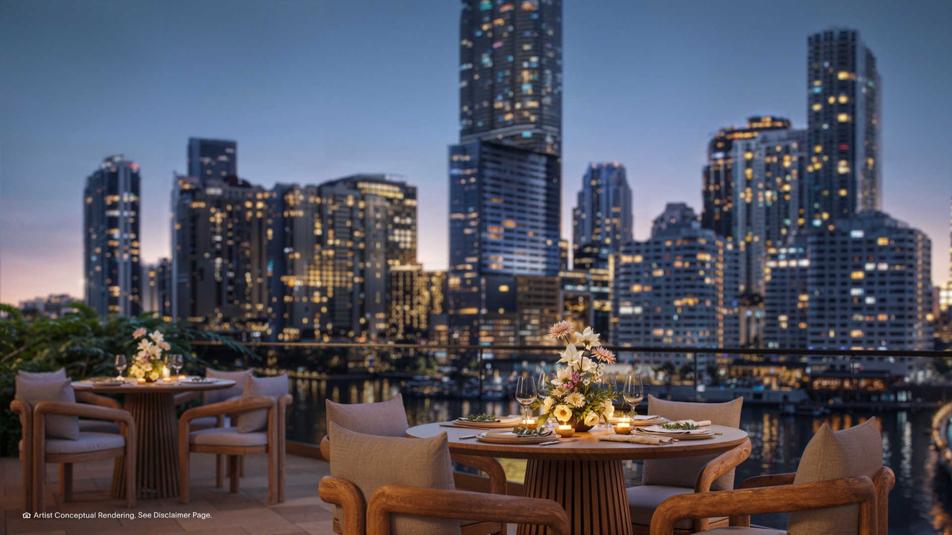 All-day dining with skyline seating.