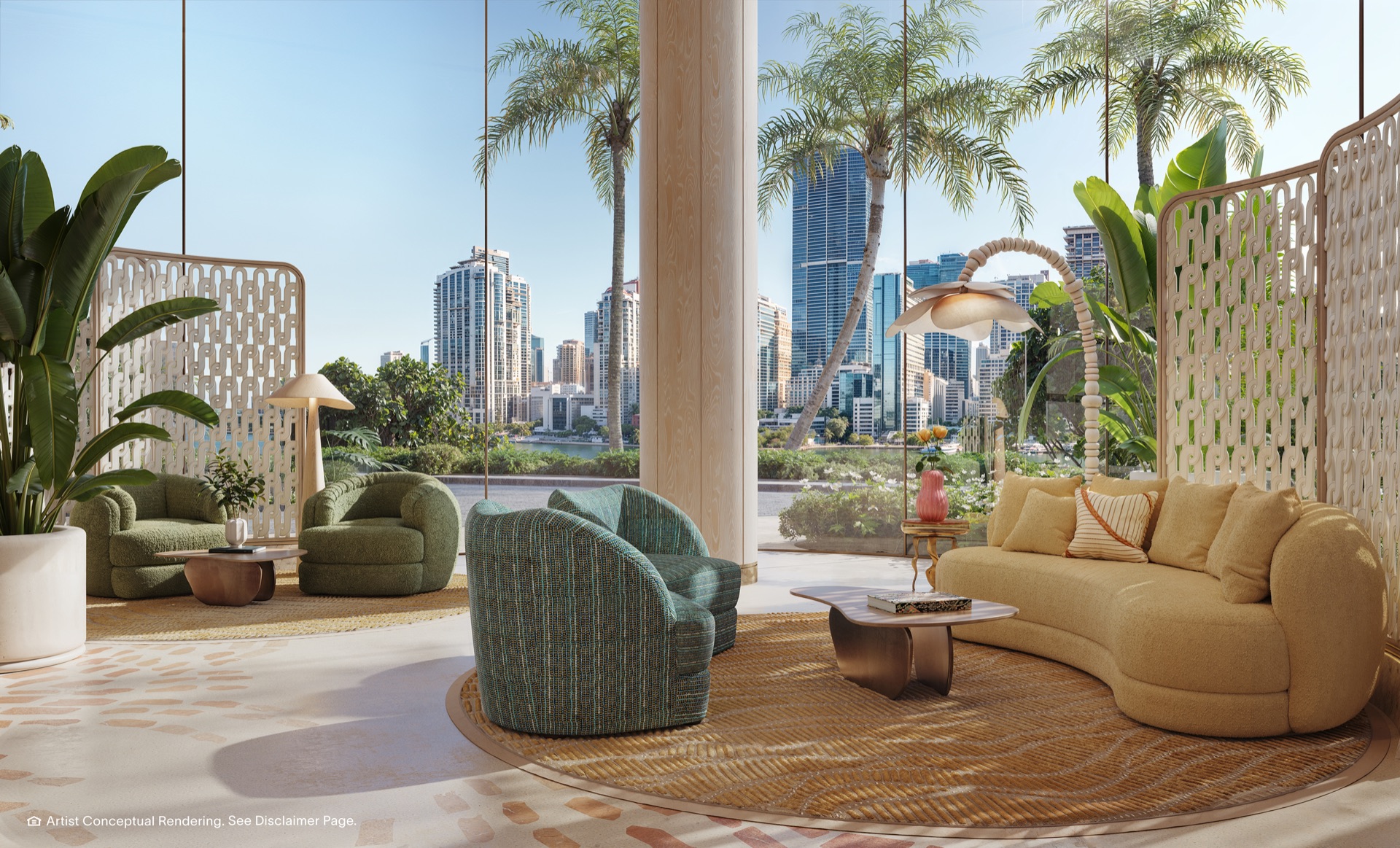 North Tower private residential lobby.