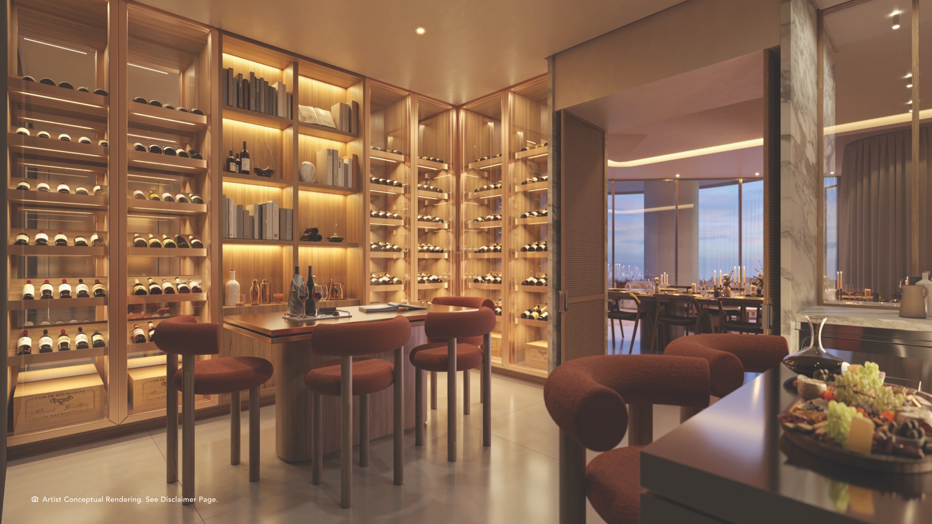Private wine room.